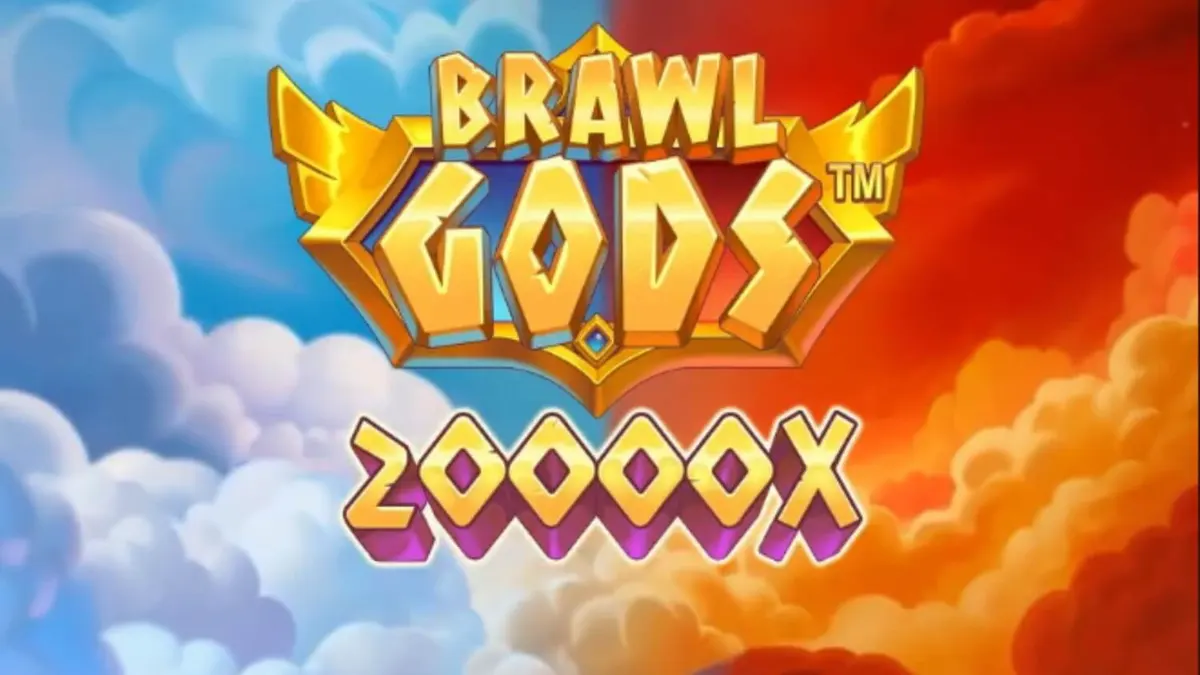 Tampilan layar terpisah dalam slot Brawl Gods yang menampilkan Zeus dan Hades